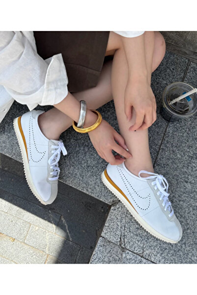 Nike Cortez Leather White Casual Sneakers Sportie