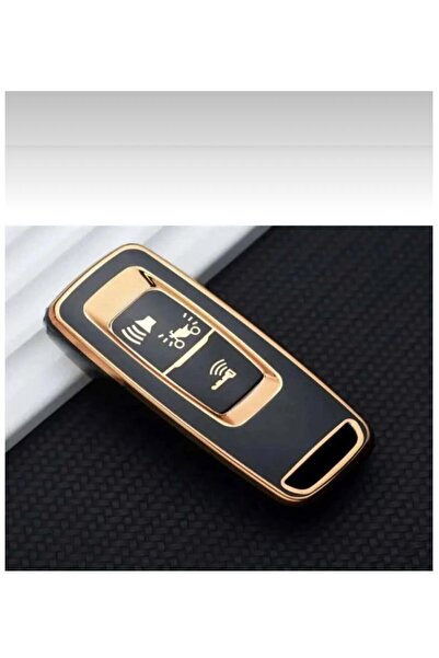 ÖZEN KEYS Honda Pcx 21-22-2023-2024-2025 Year Model Key Case Cover Black Gold...