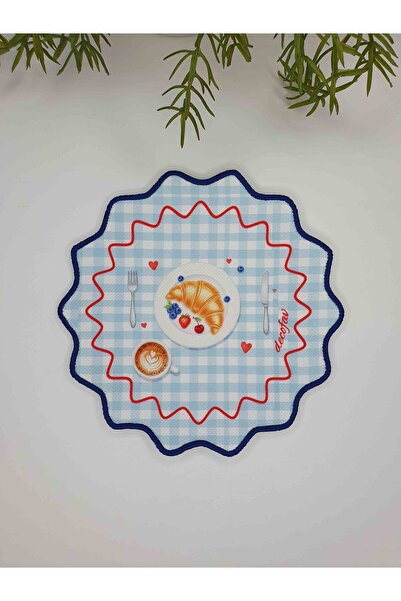 decofav Momente confortabile de brunch cu model Șervețel de cocktail cu margi...