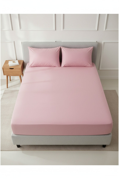 YAZICI 160X200 Double Fitted Sheet Set of Cotton Soft Durable Sets with Pillo...