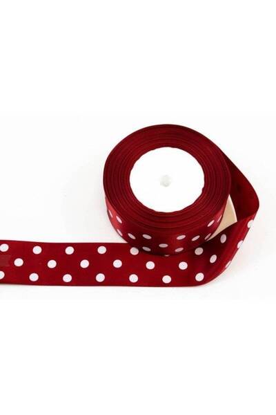 OEM Set of 3 rolls of satin ribbon with 3 dots 4 cm/22m, dark blue