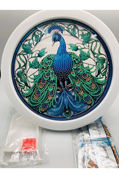 DUCK HOBY 20X20 Round Framed for Children B Beaded Stone Mosaic Diamond Paint...