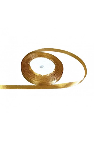 OEM Set of 3 rolls Satin Ribbon 1cm/22m Light Gold 104
