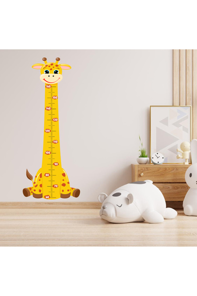 OkyayWorks Cute Animals Height Gauge Sticker Set Self-Adhesive - Car-Motorcyc...