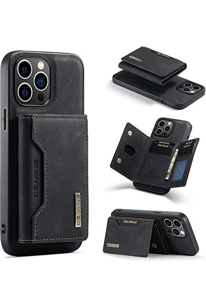 CaseHub iPhone 16 Pro Max Kılıf 2’si1 Ayrılabilen Magsafe Mıknatıs Cüzdanlı P...