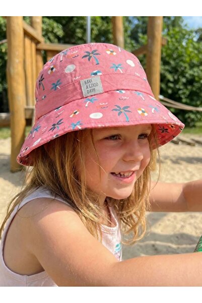 PIECE SIGNATURE 100% قطن، قبعة دلو بامبي مطبوع للبنات (مقاس 52) (4-8 سنوات)