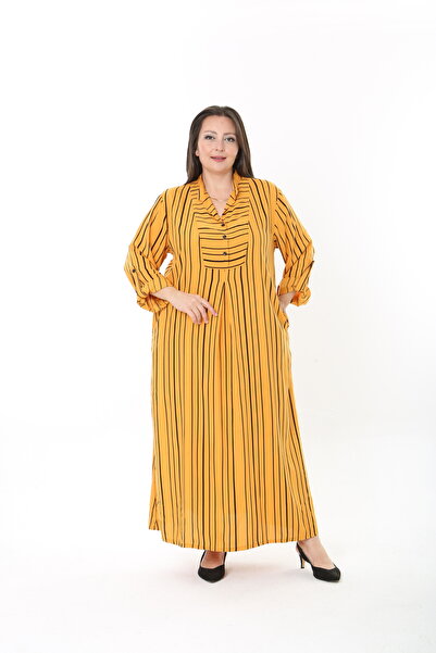 XL Modam Women's Striped Plus Size Dress