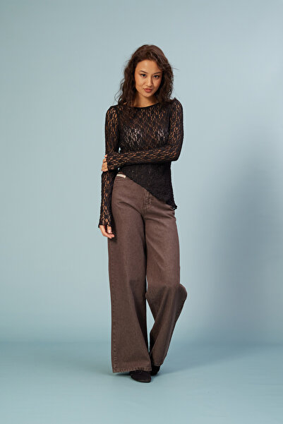 Nisan BLUZĂ ASIMETRICĂ DE DENTELĂ