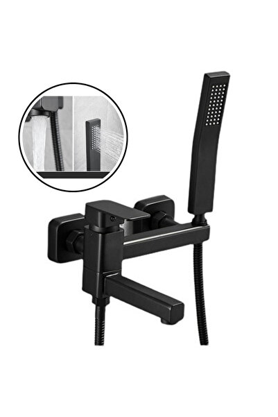 HASEPE Baterie Cada Dus Perete Cu Set Dus, Cartus Ceramic, Negru, Rezistenta ...