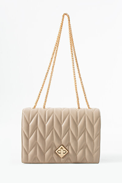 LOTUSVİE Elegance Quilted Chain Strap Pack Women's Shoulder Bags & Clutch Bag...