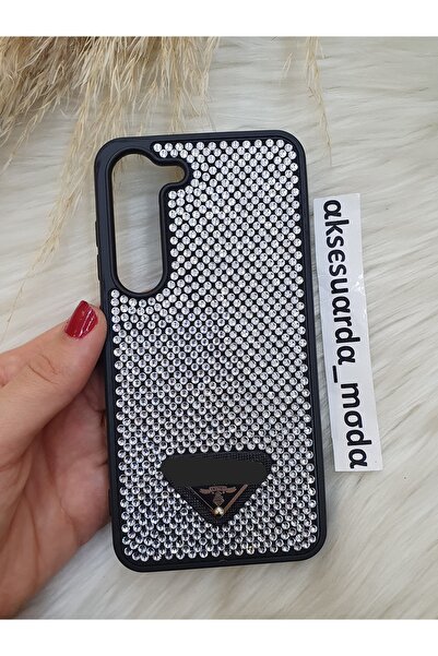 ZB Aksesuarda Moda Samsung Galaxy S23 Compatible Luxury Full Stone Branded Case