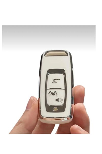 ÖZEN KEYS Honda Pcx 21-22-23-2024-2025 Model Nano Key Case Cover White Silver...