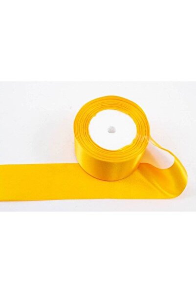 OEM Set of 3 rolls of Satin Ribbon 5cm/22m Sun Yellow