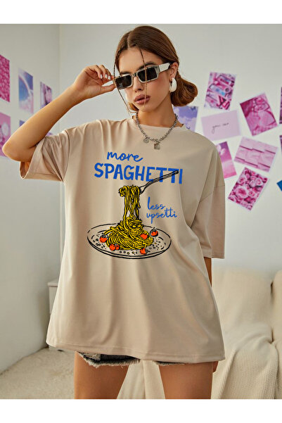 SUNFREE TREND PINTEREST MIX Štampano Oversize kroj okrugla kragna Majica krat...