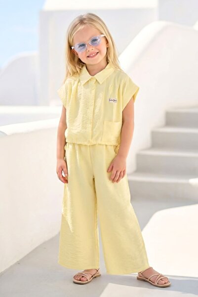 Zeyland Κοριτσίστικο Σετ Πουκάμισο και Παντελόνι - Κίτρινο
