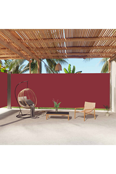 Concept Copertină laterală retractabilă, roșu, 220x1000 cm