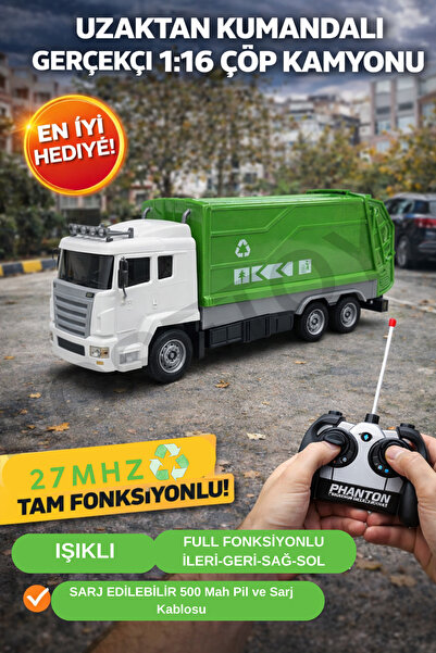 kosetoys Uzaktan kumandalı İş Makinası 27 MHZ Işıklı Gerçekçi Büyük Boy (31cm)