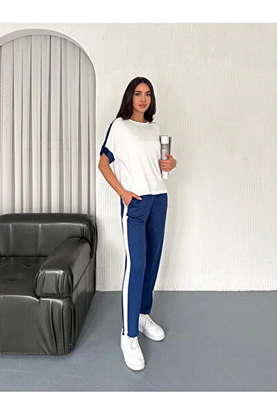 CyRo Women's Modal Fabric Striped Tracksuit Set