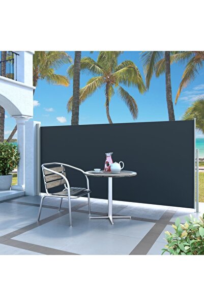 Concept Αναδιπλούμενη πλαϊνή τέντα, μαύρη, 140x300 εκ.