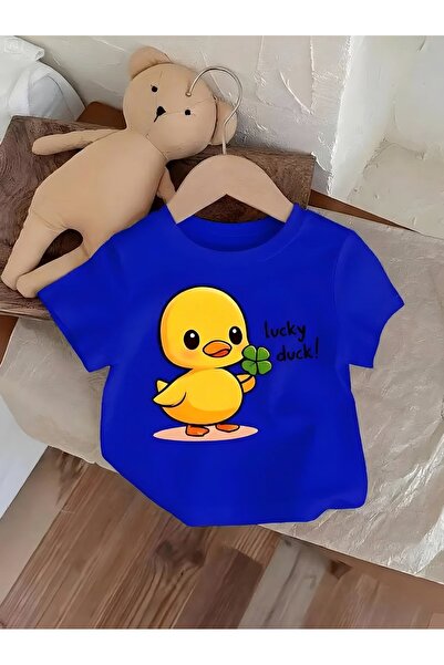 BENROMA Lucky Duck Unisex Children's T-Shirt 3Gh4