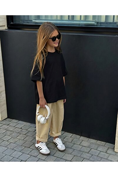 E-ROMA تي شيرت سادة للأطفال من الجنسين 3GH1