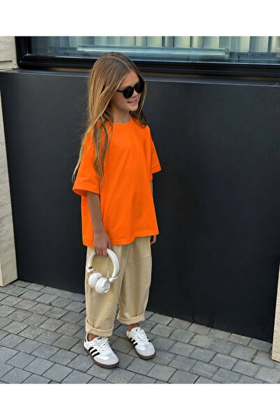 BENROMA تي شيرت سادة للأطفال من الجنسين 3GH1