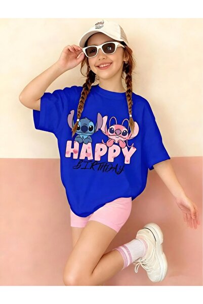 BENROMA تي شيرت للأطفال مطبوع عليه عيد ميلاد سعيد 3GH3