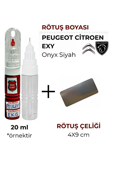 Önder Ticaret Peugeot Citroen EXY Onyx Siyah Rötuş Boyası ve Rötuş Çeliği 206...