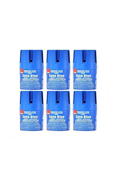 Sano Promo Pack 6 X Toilet Freshener Blue 150g