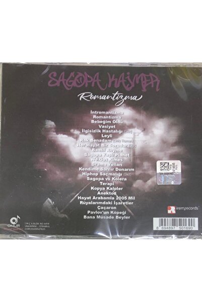 İrem Records Sagopa Kajmer-Romantizma -( CD) Yeni Baskı