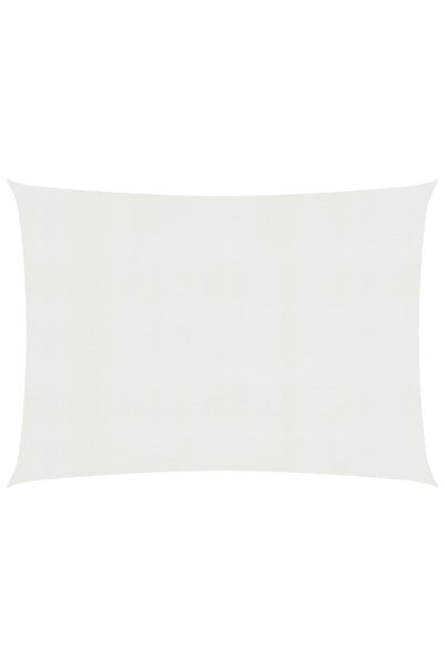 Concept Sunshade fabric, white, 6x7 m, HDPE, 160 g/m²