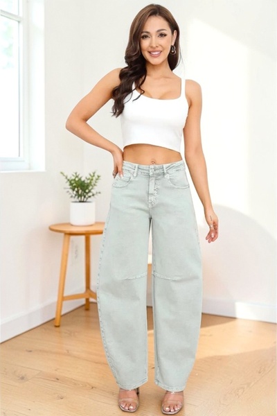 FashionForYou Τζιν TORONTO φαρδιά εφαρμογή, ξεβαμμένο, Dusty Navy