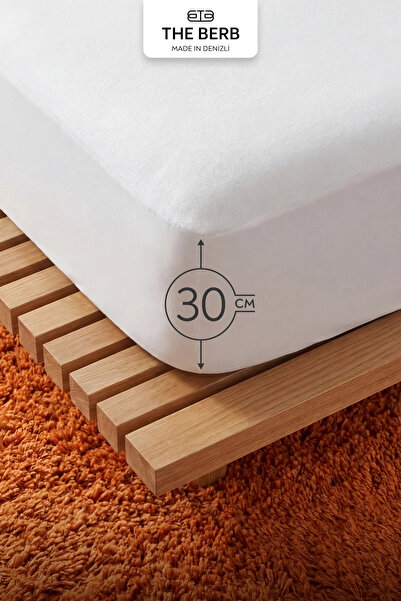 The Berb Protector de saltea micro 100% impermeabil I |   Protector de saltea elastic |   Dimensiuni Pat Simplu, Dublu, King Size |   Alb