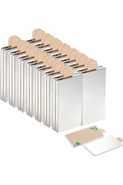 NO BRAND Συσκευασία 30 ισχυρών μαγνητών νεοδυμίου, αυτοκόλλητες επίπεδες μαγν...