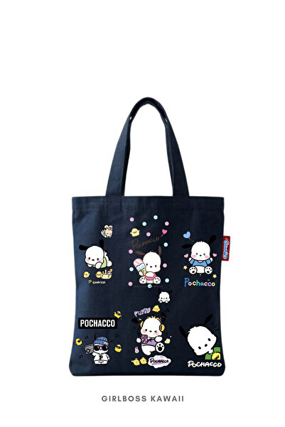 Girlboss Kawaii حقيبة بوشاكو الصغيرة / حقيبة تابلت / حقيبة كتب / حقيبة تسوق ص...