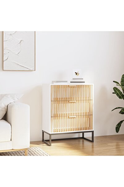 Concept Μπουφές, λευκό, 60x30x75 cm, επεξεργασμένο ξύλο