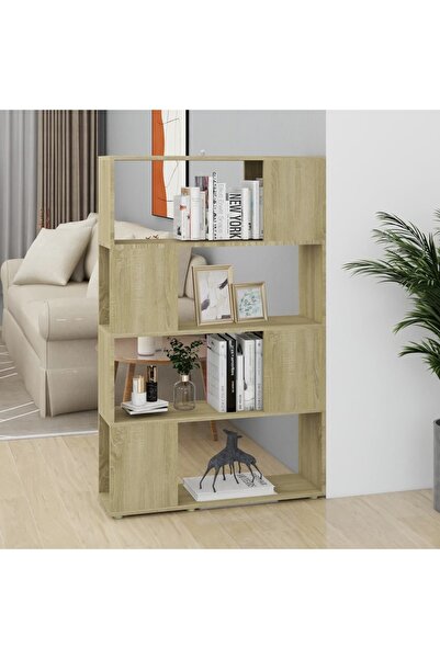 Concept Bibliotecă/Separator cameră stejar sonoma 80x24x124,5 cm PAL