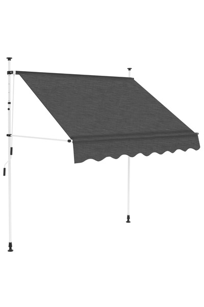 Concept Τέντα χειροκίνητα αναδιπλούμενη, ανθρακί, 200 cm