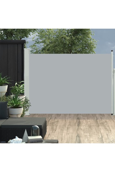 Concept Copertină laterală retractabilă de terasă, gri, 100 x 500 cm