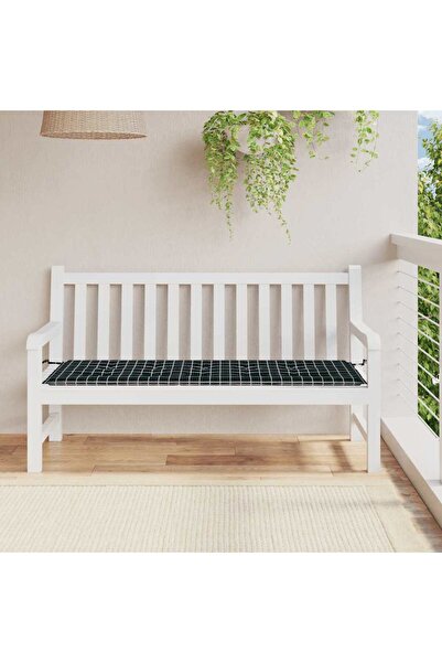 Concept Μαύρο καρό Μαξιλάρι κήπου 150x50x3 εκ. ύφασμα oxford