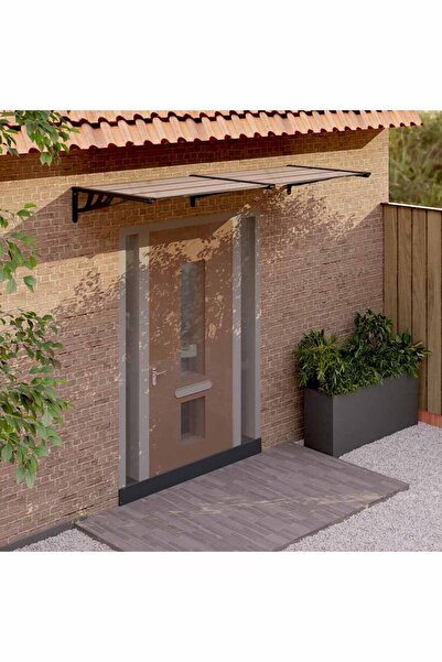 Concept Στέγαστρο πόρτας, μαύρο, 239x90 cm, πολυανθρακικό