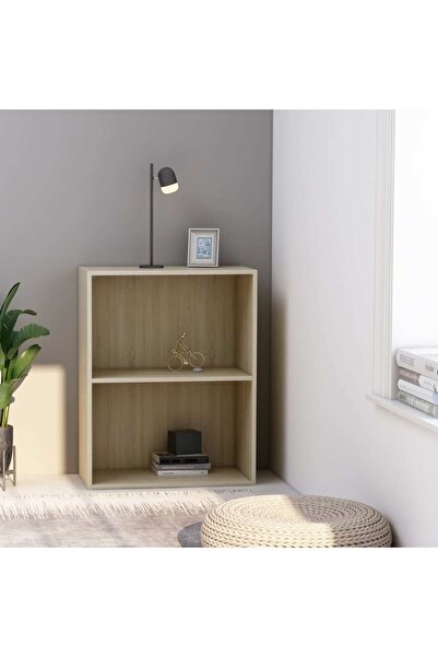 Concept Bibliotecă cu 2 rafturi, stejar Sonoma, 60 x 30 x 76,5 cm, PAL