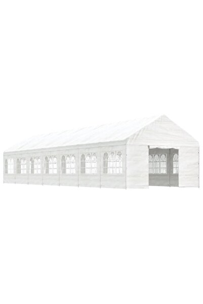 Concept Foișor cu acoperiș, alb, 15,61x4,08x3,22 m, polietilenă