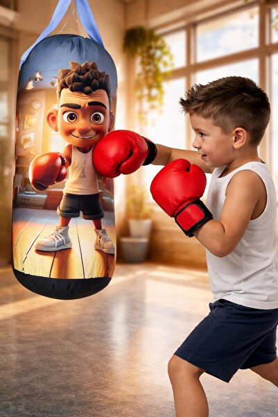 ETÇ BABY E.T.Ç BABY Eldivenli Boks Torbası 2 ve 8 Yaş Arası