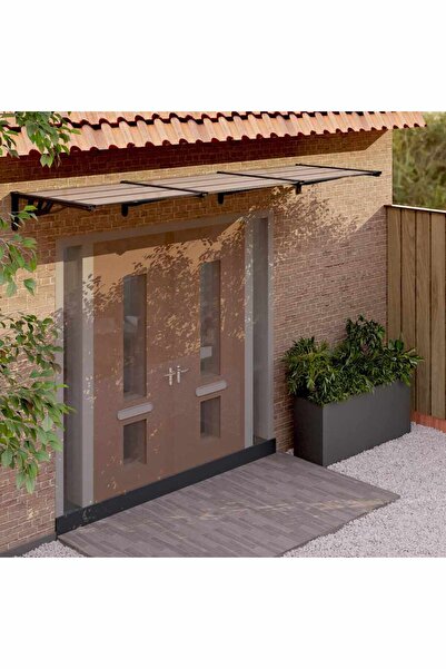 Concept Copertină de ușă, negru, 358,5x90 cm, policarbonat