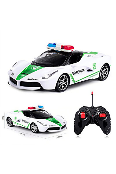 Universul Jucăriilor 2.4GHz Remote Control Police Car, LED Lights, Sport Desi...