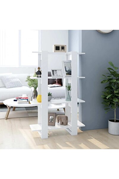 Concept Βιβλιοθήκη/διαχωριστικό δωματίου, λευκό, 80x30x123,5 εκ.