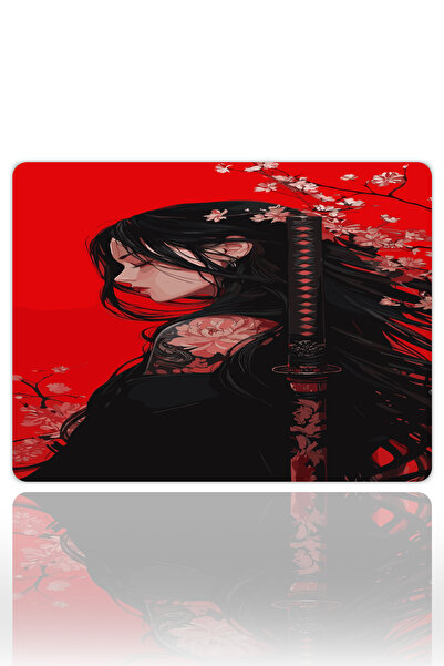 urzuva Red Blossom Gaming Oyuncu XXL Mouse Pad Kaydırmaz Dikişli Mousepad 480...