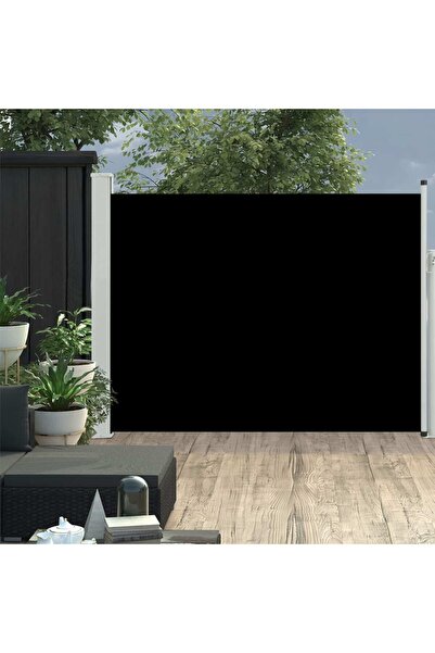 Concept Αναδιπλούμενη τέντα βεράντας, μαύρη, 140x500 εκ.