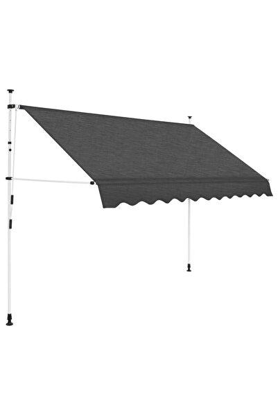 Concept Τέντα χειροκίνητα αναδιπλούμενη, ανθρακί, 250 cm